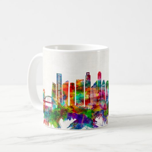 Mug Skyline de Singapour (Devant gauche)