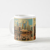 Mug Skyline de Singapour (Devant gauche)