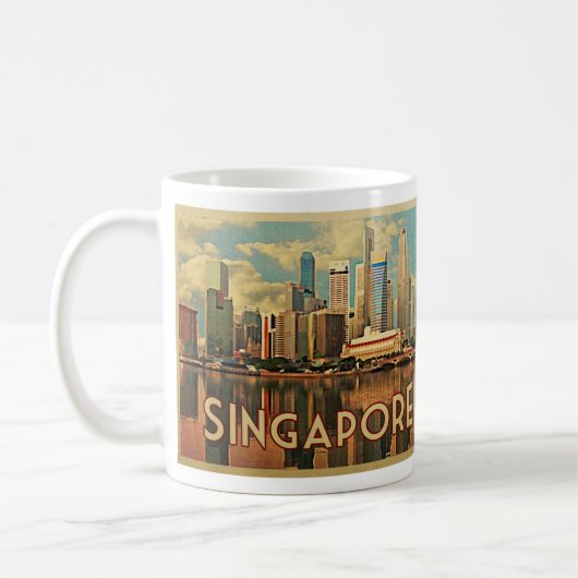 Mug Skyline de Singapour (Gauche)