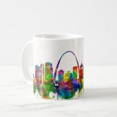 Mug Skyline de St. Louis Missouri (Devant gauche)