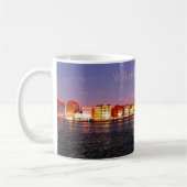 Mug Skyline de Willemstad à la nuit (Gauche)