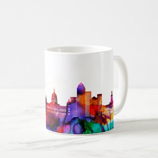 Mug Skyline Des Moines (Devant droit)