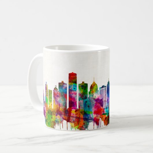 Mug Skyline Detroit Michigan (Devant gauche)