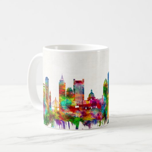 Mug Skyline du Massachusetts de Boston (Devant gauche)