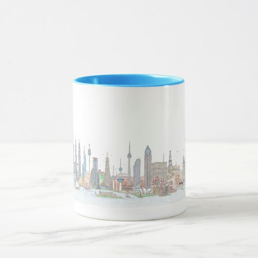 Mug Skyline du monde (Centre)