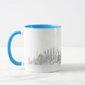 Mug Skyline du monde (Gauche)