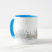 Mug Skyline du monde (Devant gauche)