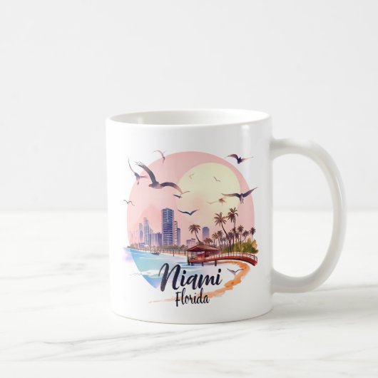 Mug Skyline Miami City Floride (Droite)