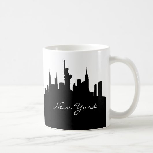 Mug Skyline New York noir et blanc (Droite)