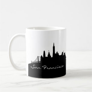 Mug Skyline San Francisco noir et blanc