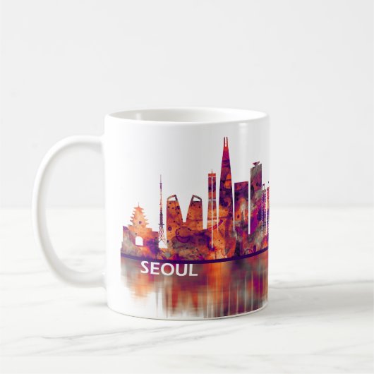 Mug Skyline Séoul Corée du Sud (Gauche)