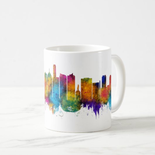 Mug Skyline Surabaya Indonésie (Devant droit)