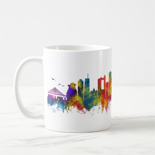 Mug Skyline Surabaya Indonésie (Gauche)