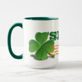 Mug Slainte irlandaise avec poème Saint Patrick's Day  (Gauche)