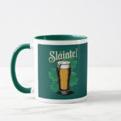 Mug Slàinte ! Saint Patrick's Day Pint of Beer on Gree (Gauche)