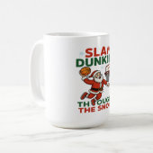 Mug Slam Dunkin Through The Snow- Christmas Basketball (Devant gauche)