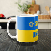 Mug Slava Ukraini bleu jaune tournesol Ukraine