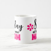 Mug Slay at Home Maman mignonne cadeau de la fête des  (Centre)