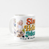 Mug Slay at Home Maman Personnalisé 8 Photo Collage (Devant gauche)