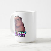 Mug Slay Capybara Funny Animal Meme (Devant gauche)