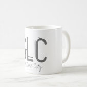 Mug SLC Salt Lake City Airport Typographie (Devant droit)