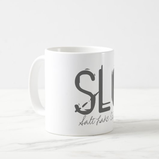 Mug SLC Salt Lake City Airport Typographie (Devant gauche)