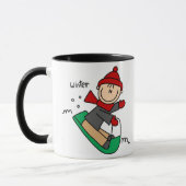Mug Sledding d'hiver (Gauche)