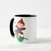 Mug Sledding d'hiver (Devant gauche)