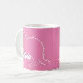 Mug Sleek Cat Silhouette - Purr-fect Morning Companion (Devant gauche)