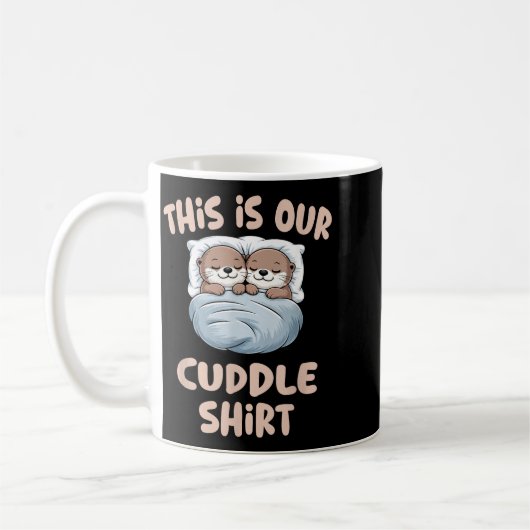 Mug Sleeng Otter Couple This Is Our Cuddle  (Gauche)