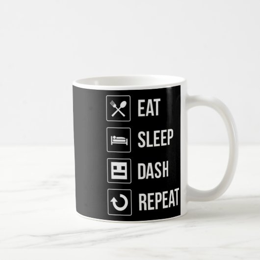 Mug Sleep Dash Répéter le jeu vidéo Géométrie Gamer vi (Droite)
