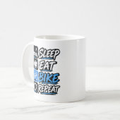 Mug Sleep Eat Bike Repeat (Devant gauche)