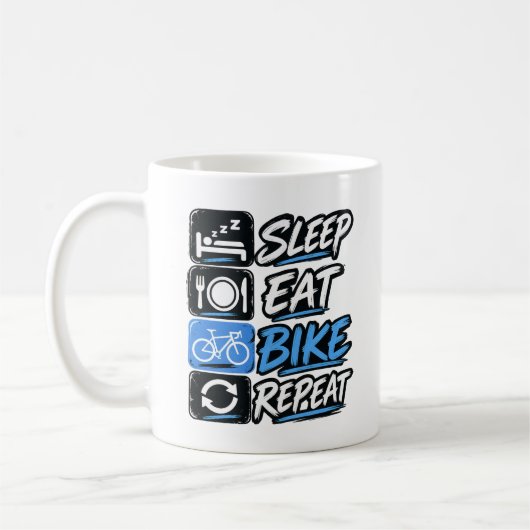 Mug Sleep Eat Bike Repeat (Gauche)