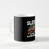 Mug Sleep is My Superpower Sloth T-Shirt (Devant gauche)