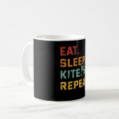 Mug Sleep Kite Répéter Retro Kitesurfer Sportsman (Devant gauche)