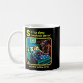 Mug Sleep Paralysis Demon Sarcastic Retro Funny Adult (Gauche)