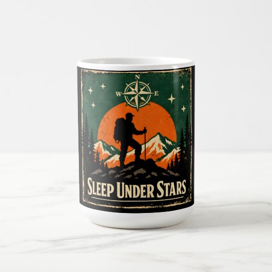Mug Sleep Under Stars – Stargazing Camper Nature (Centre)