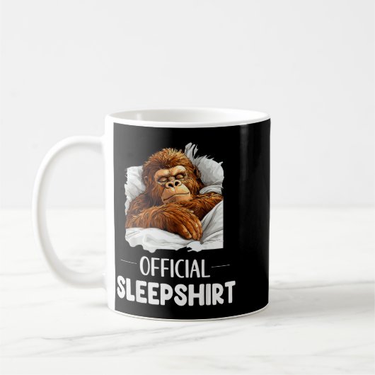 Mug Sleepshirt Sleeng Bigfoot Sasquatch Lovers Pajama  (Gauche)