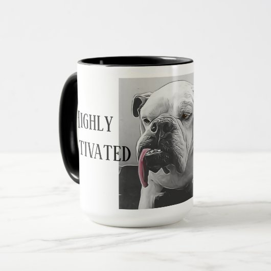 Mug Sleepy bulldog très motivé avec attitude (Devant gauche)