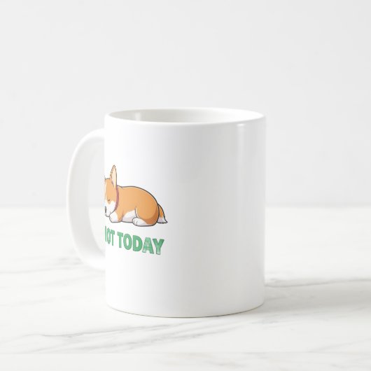 Mug Sleepy Corgi Not Today (Devant gauche)