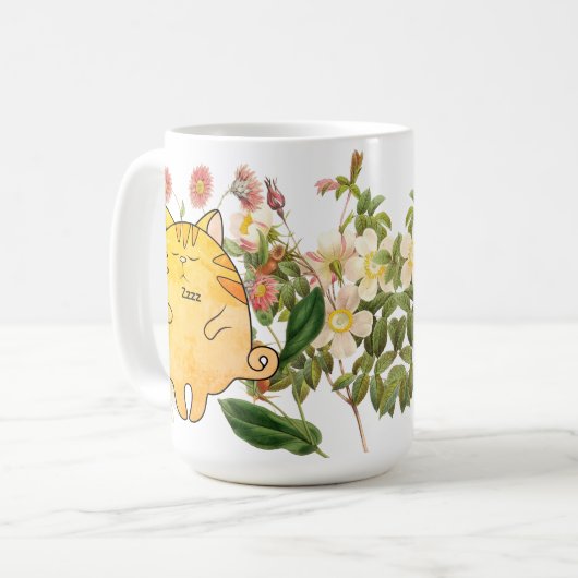 Mug Sleepy Ginger Cat (Devant gauche)