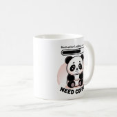 Mug Sleepy Kawaii Panda Motivation Loading  (Devant droit)
