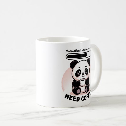Mug Sleepy Kawaii Panda Motivation Loading  (Devant droit)