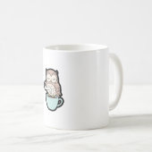 Mug Sleepy Owl on Coffee – Cute Cozy Illustration (Devant droit)