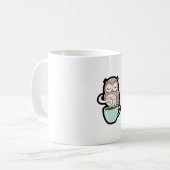 Mug Sleepy Owl on Coffee – Cute Cozy Illustration (Devant gauche)