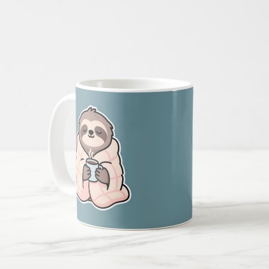 Mug Sleepy Sloth Funny Morning Drinks (Devant gauche)