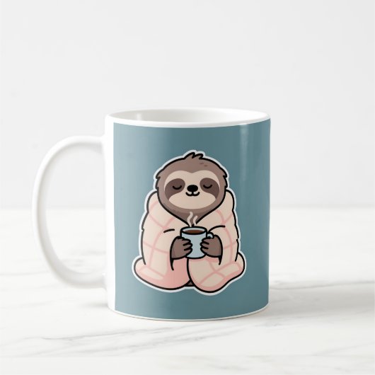 Mug Sleepy Sloth Funny Morning Drinks (Gauche)