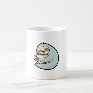 Mug Sleepy Sloth with Coffee – Cute Cozy Illustration