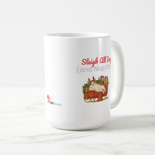 Mug Sleigh All Day and Nap After Funny Christmas (Devant droit)