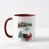 Mug Sleigh et Robin rouge (Gauche)